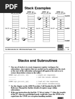 Stack Examples: r5 r4 r3 r1 r0 SP r5 r4 r3 r1 r0 SP