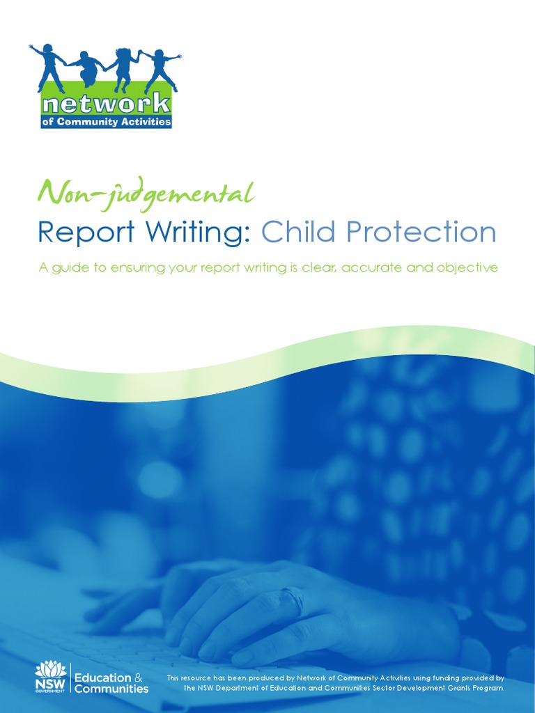 Non Judgemental Report Writing PDF Child Protection Writers