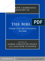 (The New Cambridge History of The Bible 1) James Carleton Paget - Joachim Schaper - The New Cambridge History of The Bible, Volume 1 - From The Beginnings To 600-Cambridge University Press (2013) PDF