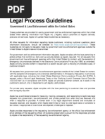 Legal Process Guidelines: Government & Law Enforcement Within The United States