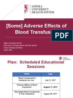 Acute Adverse Effects of Transfusion