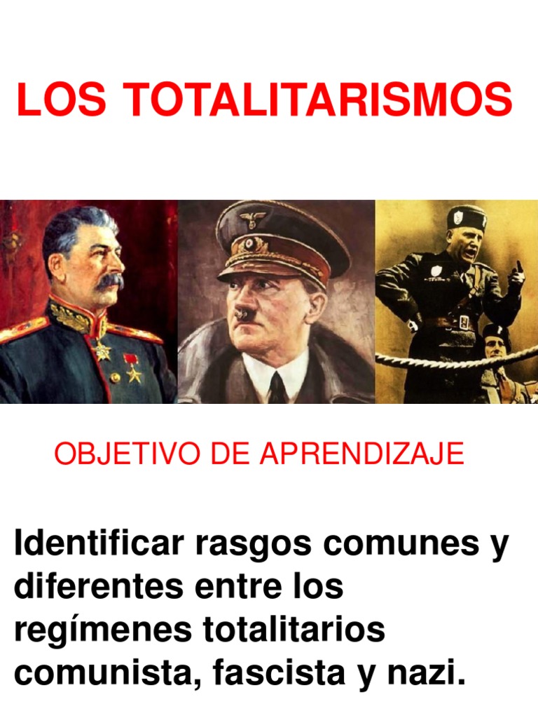 Comparativa de Totalitarismos del Siglo XX | PDF | fiesta nazi ...