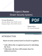 Project Name (: Smart Security System)