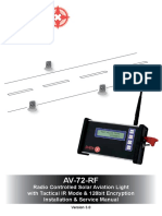 AV-72-RF: Radio Controlled Solar Aviation Light With Tactical IR Mode & 128bit Encryption Installation & Service Manual