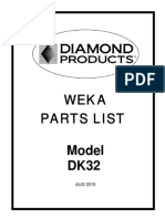 Weka Parts List Model DK32