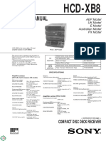 Service Manual: Hcd-Xb8