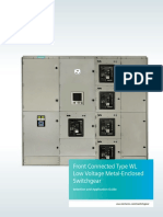Front Connected Type WL Low Voltage Metal-Enclosed Switchgear
