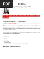 Ielts Liz: Advertising Vocabulary & Pronunciation