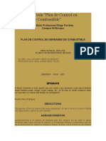 Plan de control de derrames de combustible