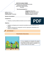 G. de Aprendizaje No 2 - Multiplicación y División. López J. PP1. G4