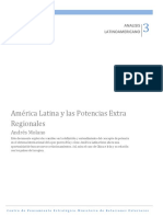 C.américa Latina y Las Potencias Extra-Regionales - Agosto 2012 - ANDRES MOLANO