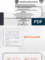 Exposicion Importancia. Tipos y Aplicacion Destilacion Equipo 1 PDF