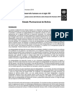 Estado Plurinacional de Bolivia: Desigualdades Del Desarrollo Humano en El Siglo XXI