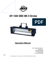 SP-1500 DMX MK II Strobe: Operation Manual