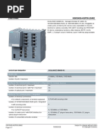 SCALANCE XB208 Datasheet Overview | PDF | Power Supply | Bit Rate