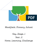 Woodfield Primary School Year 2 Home Learning Challenge