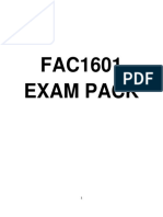 Fac1601 Exam Pack 2018 - Financial Accounting Reporting