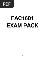 FAC1601 EXAM PACK 2018 - FINANCIAL ACCOUNTING REPORTING