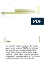 Jornalismo e Blog - Manual para Produção