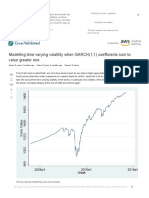 Maximum Likelihood - Modelling Time Varying Volatility When GARCH (1,1) Coefficients Sum To Value Greater One - Cross Validated