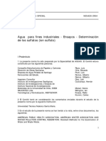 NCh0420-64 Aguas Ind. Det - Sulfatos PDF