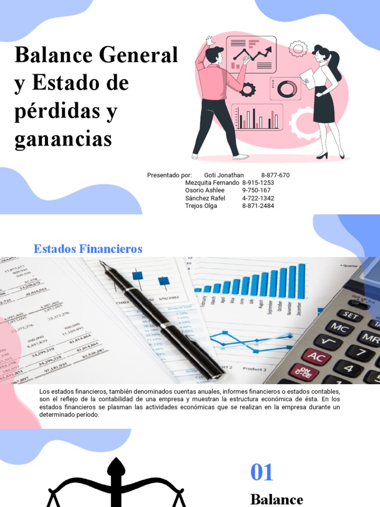 Balance General y Estado de Pérdidas y Ganancias PDF Hoja de
