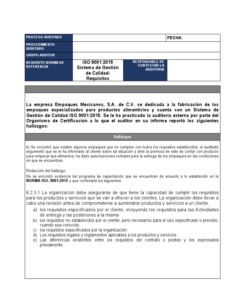Ejercicio B | PDF | Auditoría | Contralor