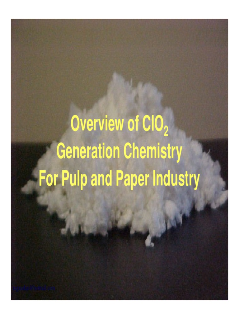 ClO2 Generation Process for Pulp Industry | PDF | Chlorine | Sulfuric Acid