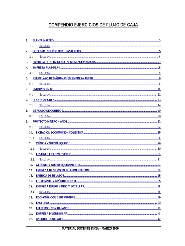 Ejercicios de Flujo de Caja Resueltos | PDF | Depreciación ...