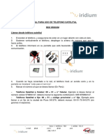 Manual para Llamadas Teléfono Satelital Iridium 2020 - SCD