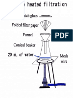 20 ML of Water: Watch Glass Folded Filter Paper Funnel Conical Beaker