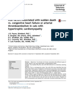 Risk Factors Associated With Sudden Death Vs Congestive Heart Failure or Arterial Thromboembolism in Cats With Hypertrophic Cardiomyopathy