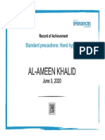 Al-Ameen Khalid: Standard Precautions: Hand Hygiene