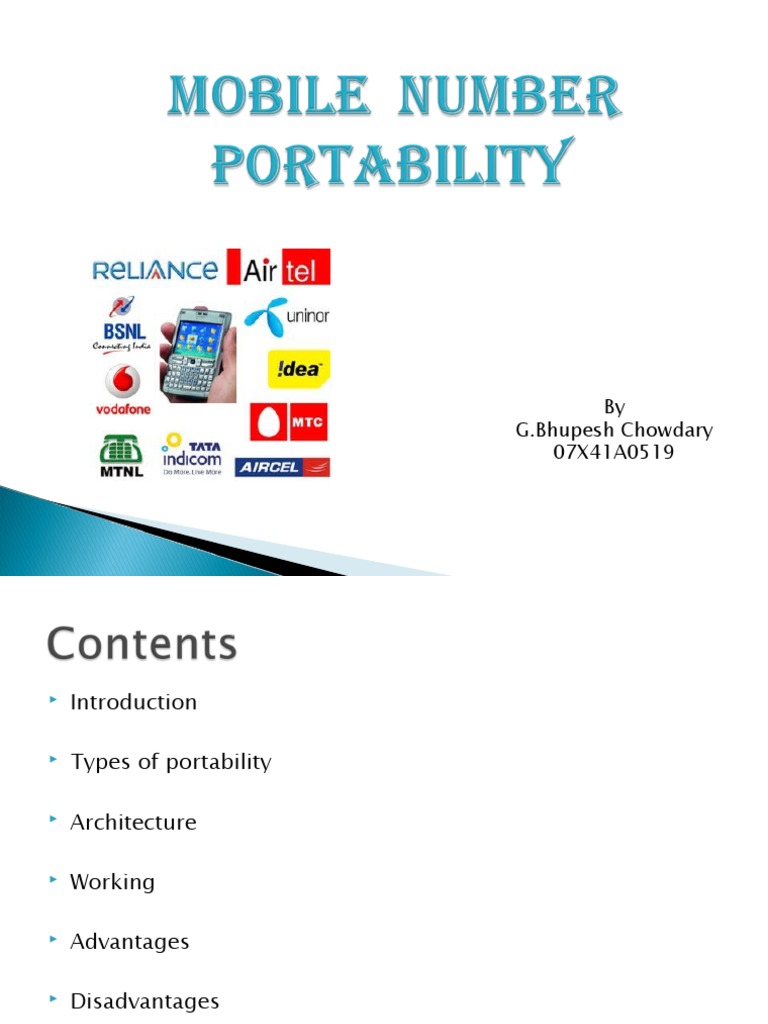 Understanding Number Portability | PDF | Software | Information Technology