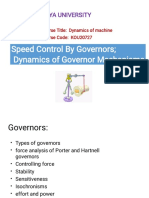 Speed Control by Governors