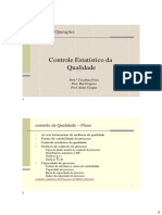 Controle Estatístico Da Qualidade: Gestão de Operações