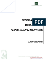 Programacion de Piano Complementario 20-21