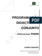 PROGRAMACION DE CONJUNTO PIANO 2020-21