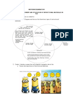 Midterm Examination Mse Tle 215 - Development and Utilization of Intructional Materials in TLE