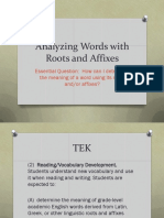 Roots and Affixes PDF