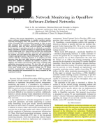 (Adrichem Et Al., 2014) OpenNetMon - Network Monitoring in OpenFlow Software-Defined Networks