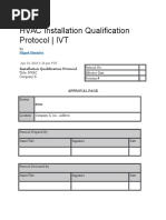 HVAC Installation Qualification Protocol - IVT