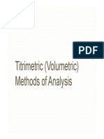 Volumetric Methods Analysis Guide