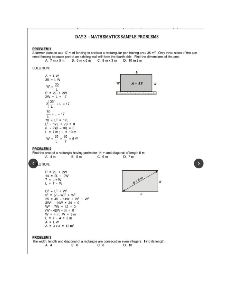 Day 3 Sample Problems | PDF