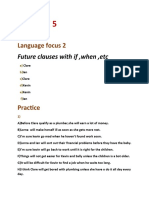 Future clauses with if, when, etc