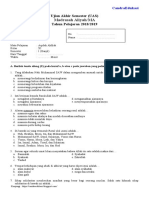 Soal Uas Akidah Akhlak Kelas 11 K13 Semester 1