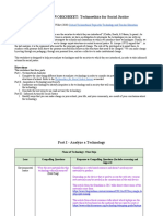 Group 6 Worksheet Technoethics For Social Justice - Mcginn