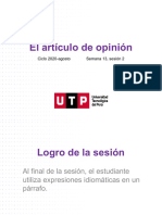 S13. s2 - El Artículo de Opinión