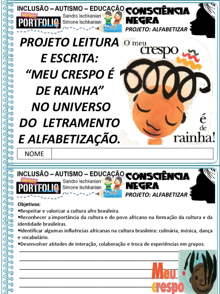 Meu Crespo É de Rainha 1a 2020 | PDF | Alfabetização | Semiótica