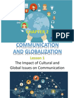Lesson 1-Impact of Cultural and Global Issues On Communication